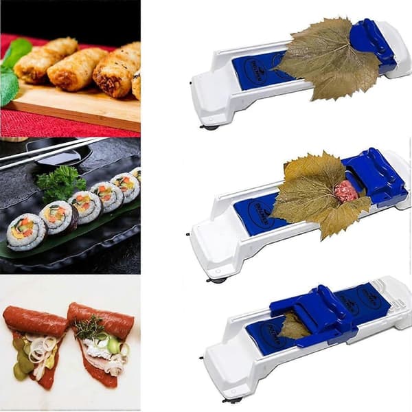 Sushi Roller och Vårrullemaskin Multifunktionellt Verktyg för Jämna Rullar Dolma Vinblad 1 st