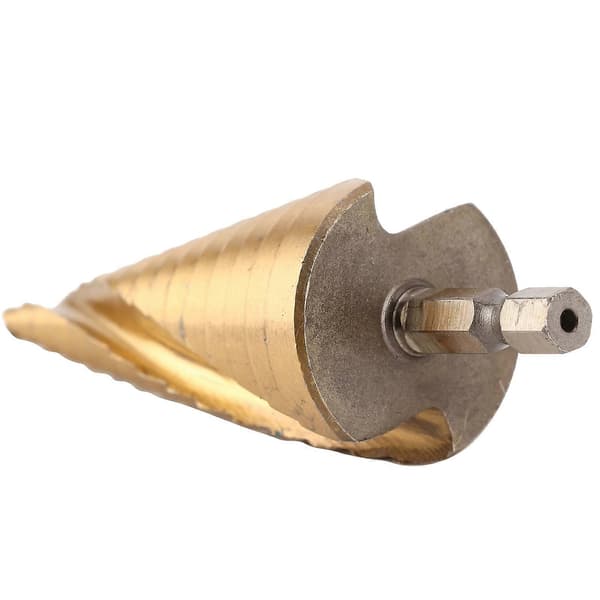 Step Drill High Speed Steel Hole Cutter Tool with Hex Shank for Drilling Wood 4mm~20mm