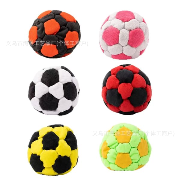 6 kpl Hacky Sack Footbag -setti Neulottu Kickball Ulkoilulaji Harjoituslelu Juhlapeli