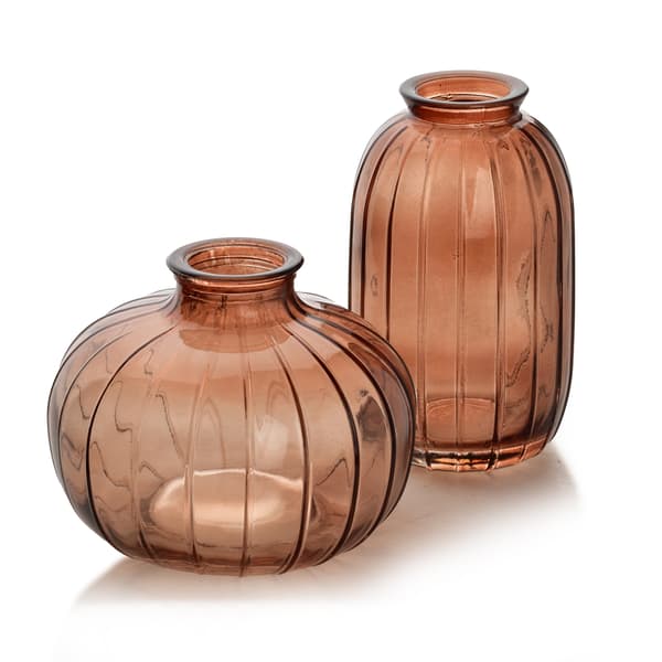 Glassvase Serenite 7x12 Ravfarget 1 stk