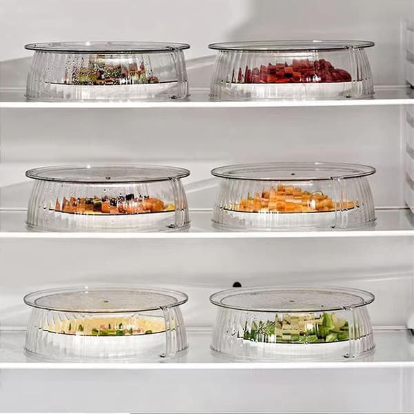 High Glass Microwave Cover with Splash Guard and Handle for Heating Pasta and Leftovers