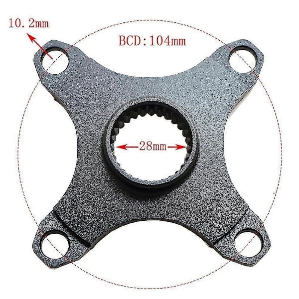 Jinzhaolai Ny 42T Bafang Mittmotor Kedjehjul Kompatibelt För M400 M300 M200 M215 M410 M315 Elcykel Delar Drop Shipping[D] som visas