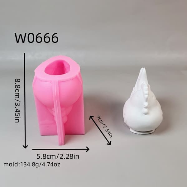 Dyre silikoneforme 3D haneforme gipsforme epoxyharpiksforme