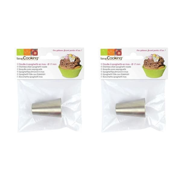 2 Stainless Steel Spaghetti Nozzles