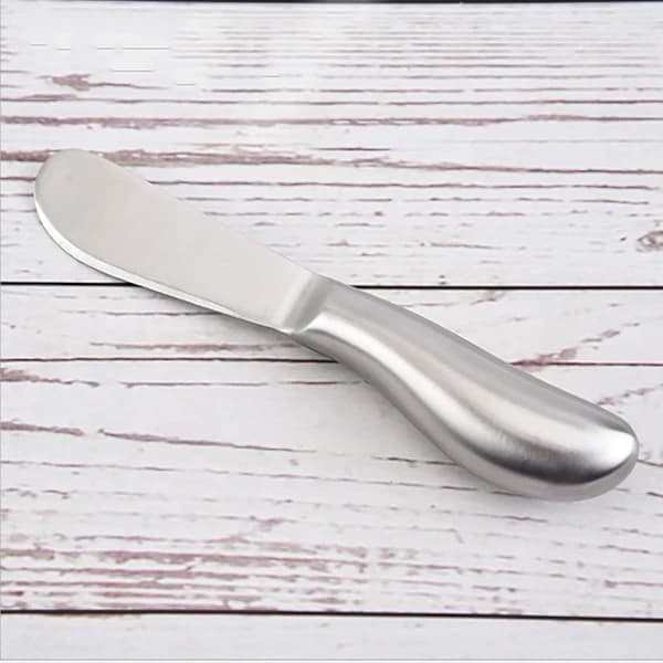Sett med 4 smørkniver i rustfritt stål, 13,5 cm