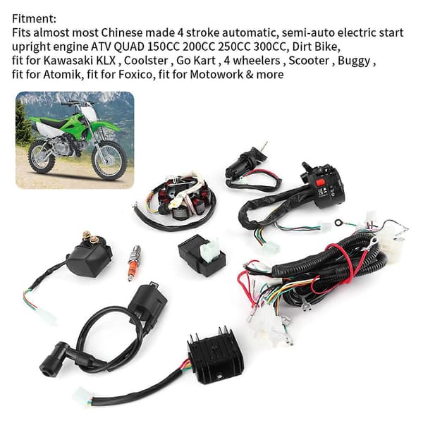 Elektrisk ledningsnet kabelstamme CDI Stator-sæt til ATV QUAD 150CC 200CC 250CC 300CC