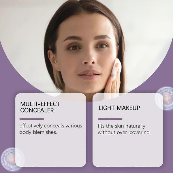 Full Coverage Concealer Cream for Blemishes and Scars, Long-Lasting Hydrating Smooth Finish