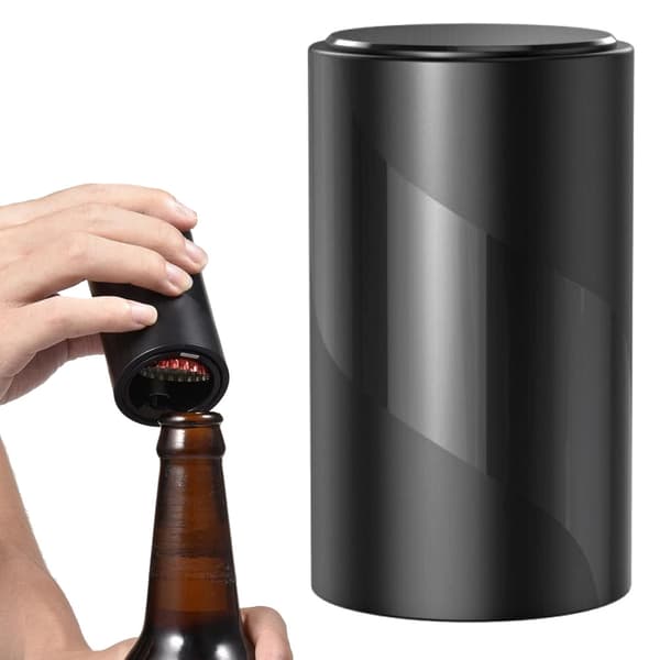 Automatisk flaskeåbner med opsamler
