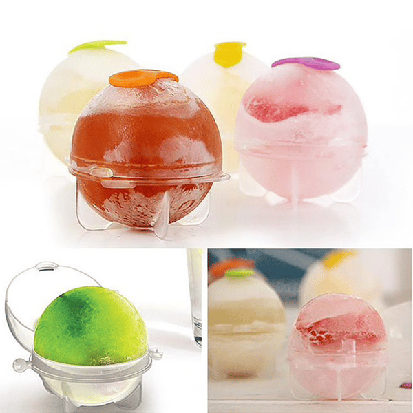 4-pack ice cubes, balls, ice cubes 5.5 cm Genomskinlig transparent