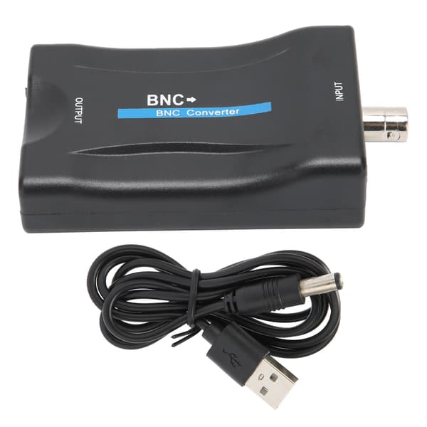BNC til HDMI-omformer - 1080P/720P videokonvertering for High Definition Multimedia Interface-skjerm (svart)