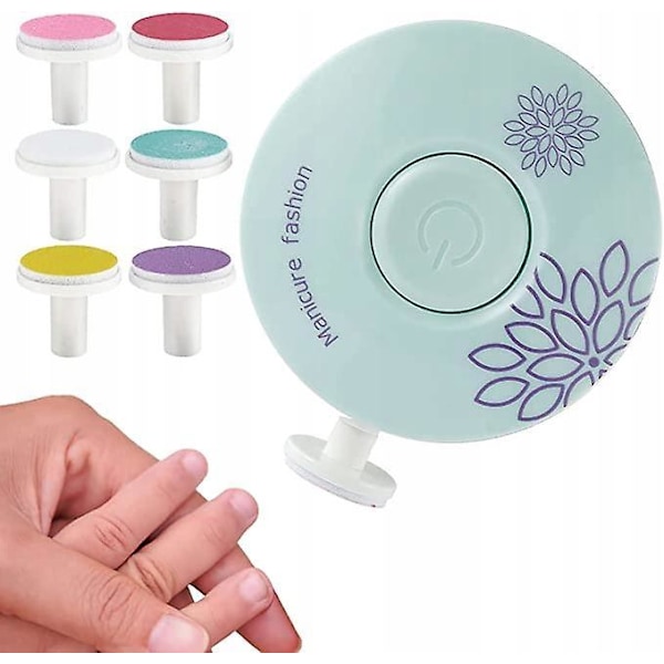 Nageltrimmer för baby/vuxen - nagelfilsset med 6 utbytesdynor
