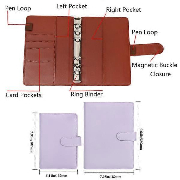 A6/A5 Mapp Notesbog Notesblok COVER A6 Blå A6 Blue