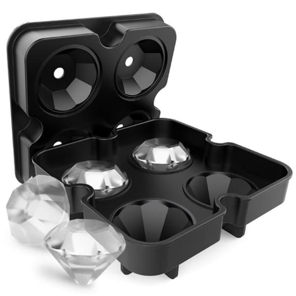 Isform Diamanter / Diamantform - Silikone Svart black
