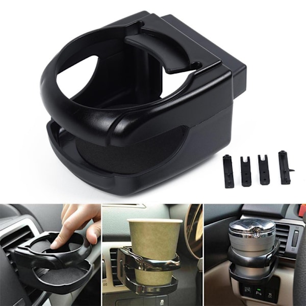Universaali auton mukiteline - Tölkkiteline tuuletusritilään - Auton mukiteline - Universaali autoteline - Auton pulloteline - Auton juomateline H