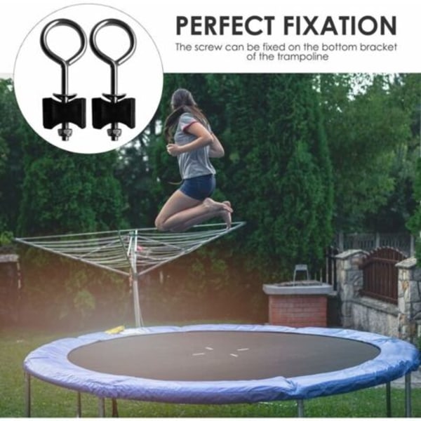 Set med 12 Trampolinskruvar - Trampolintillbehör - Fäste för Stor Trampolin och Liten Trampolin-DPZO.ca