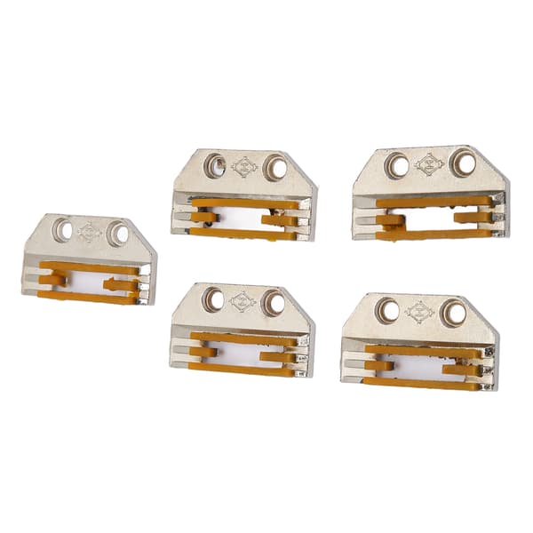 5 Pcs Sewing Machine Feed Dog Stainless Steel High Hardness Rustproof Sewing Machine Feeder for Repair Replacement