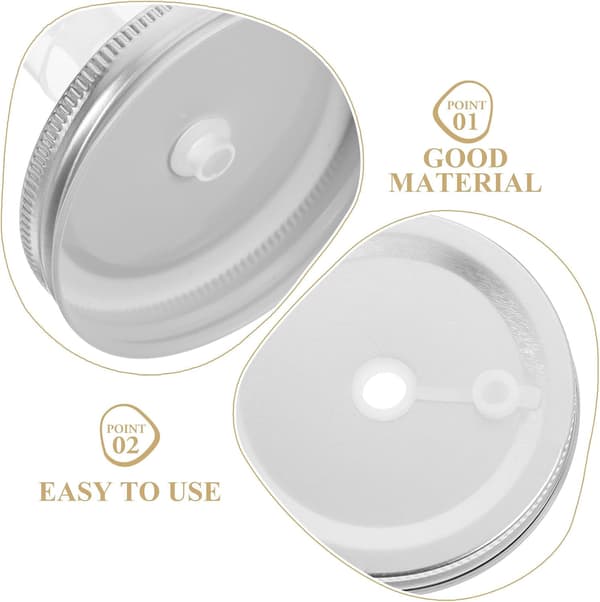 Silver Aluminium Wide Mouth 86mm Fermentation Lid with One-Way Air Lock for Pickling and Fermentation