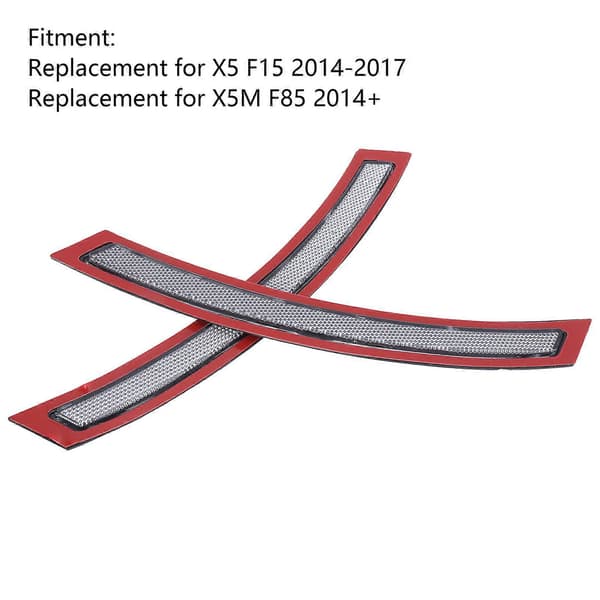 Car Front Bumper Side Marker Reflector Left Right 63147290093 Replacement for X5 F15 2014-2017 White