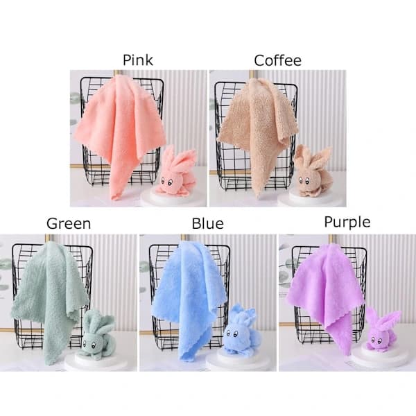 Rabbit Towels Pineapple Plaid GREEN Green