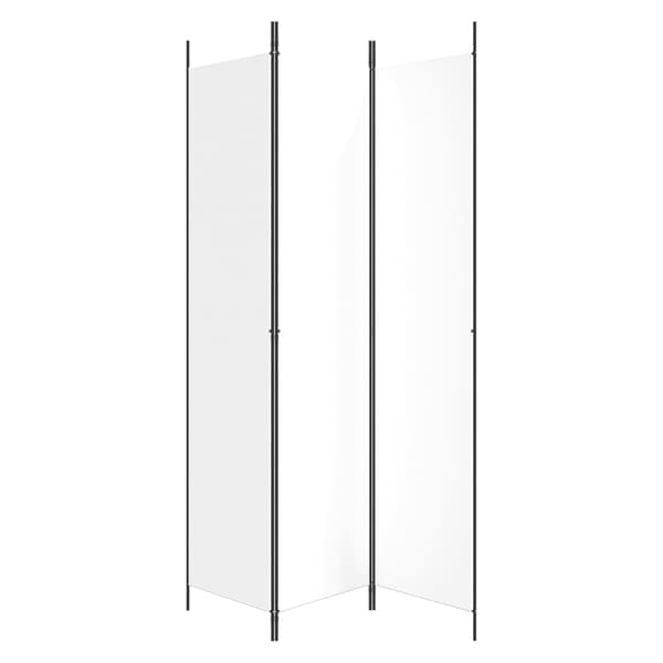 vidaXL Romdeler 3 paneler hvit 150x220 cm stoff Vit 3310