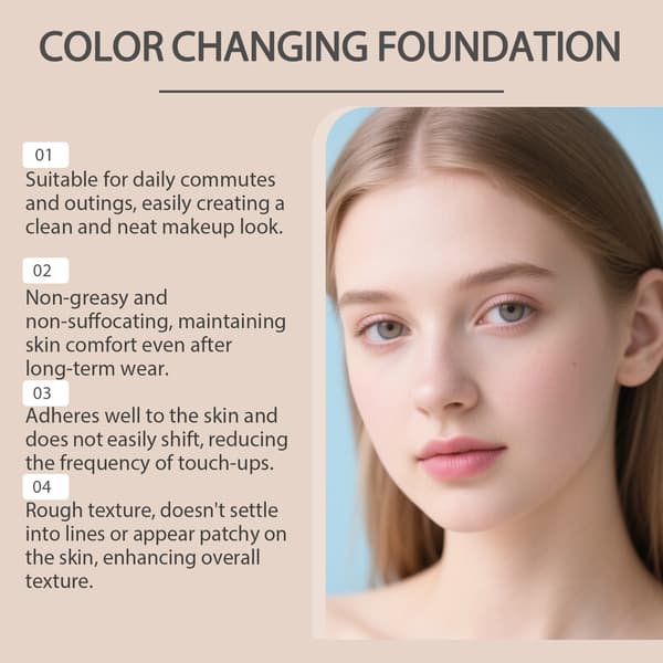 [LD]Color-Changing Temperature-Regulating Foundation, Natural Glow and Long-Lasting