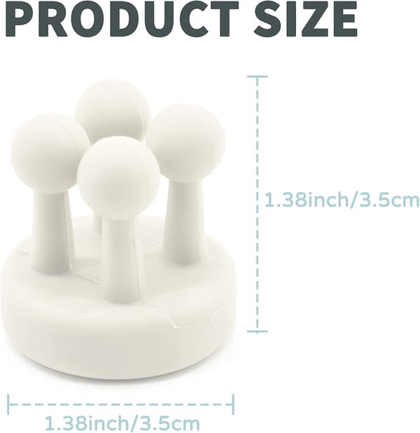 Silicone Toothbrush Holder 6 Pcs Multifunction Hook Razor Holder Waterproof Self-Adhesive Wall Mounted Single Hook White