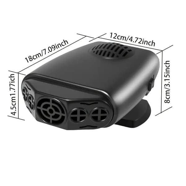 12V Car Heater Fast Heating – Portable Cabin Heater, Easy Installation, Removable & Durable for All Vehicles