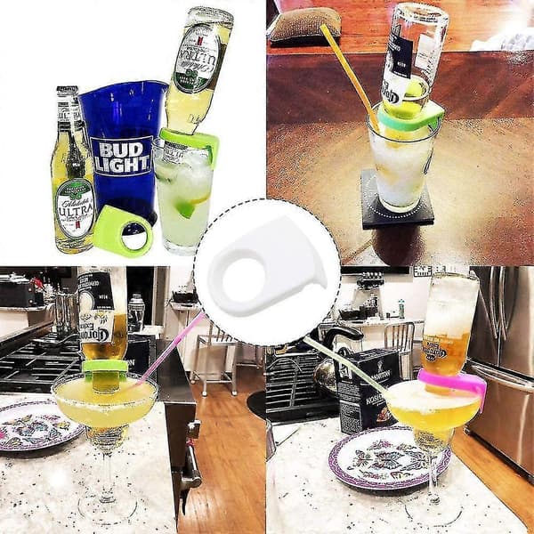 ABS-juomapidikkeet pullonpidike olut cocktail -napsautus Schooner-pikariin lasille