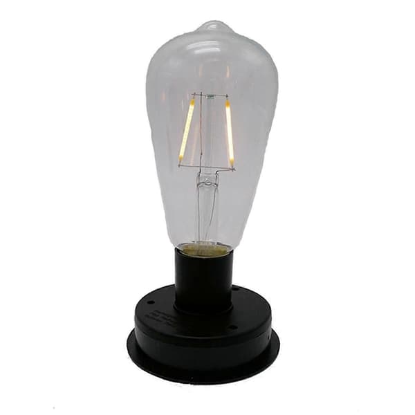 5 Solcelle LED Wolfram-filamentlampe 2800K Lyssensor Gjerde Nattlys for Hage As shown