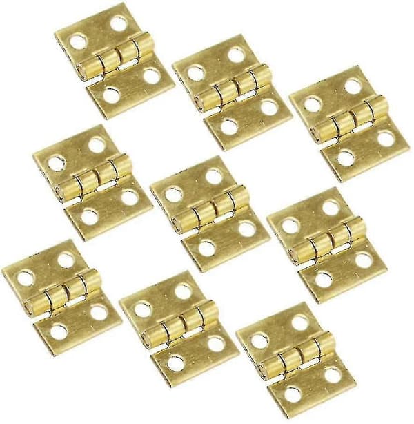 50 stk. mini-messinghængsler med skruer til smykkeskrin 10*8 mm