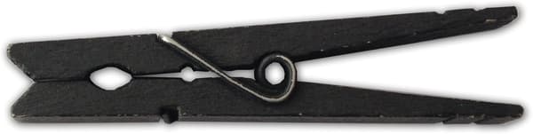 Trævaskeklemmer 45 mm stykker pr. pakke (sort)
