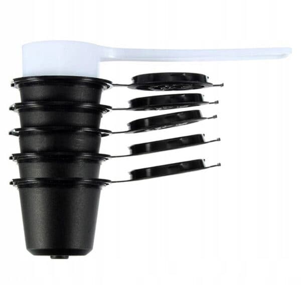 Reusable Coffee Capsules Nespresso, 5-pack black black