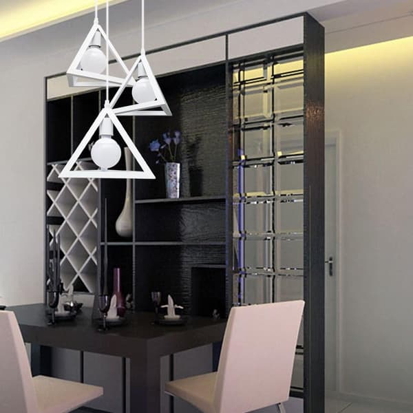 E27 modern metallkrona vit bur modern taklampa