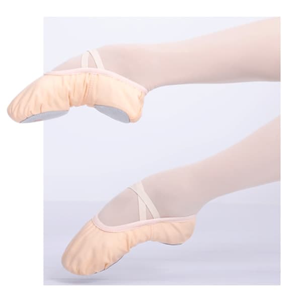 Balletsko med delt sål, flade sneakers til dans