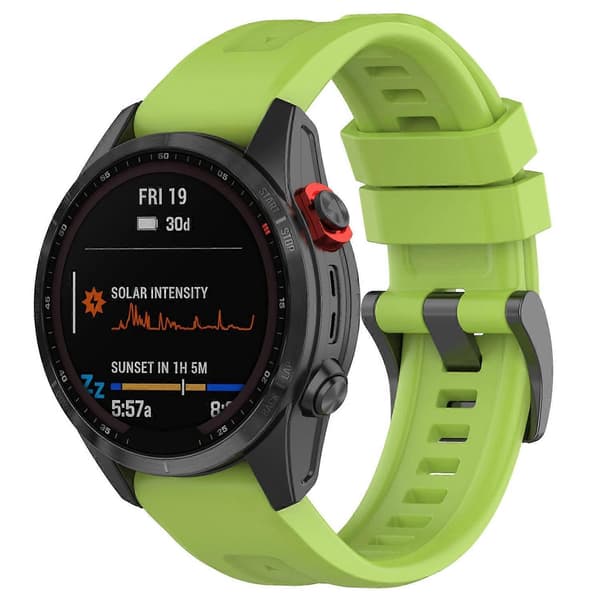 Garmin Fenix 7X -kellon ranneke, monivärinen vihreä Multicolor Green