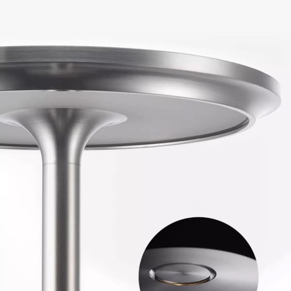 Bordlampe/nattlampe med berøringskontroll og USB-lading - Sølv