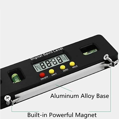 360 Degree Angle Gauge Mini Digital Protractor Angle Finder Inclinometer Magnetic Base Angle Also