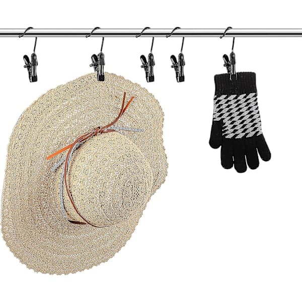 Boot Hangers for Closet, Laundry Hooks with Clips, Boot Holder, Hanging Clips, Portable Multifunctional Hangers Single Clip Space S