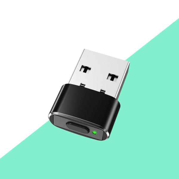 Mouse Jiggler Udetekterbar Automatisk Mus-bevæger USB Sølv Silver