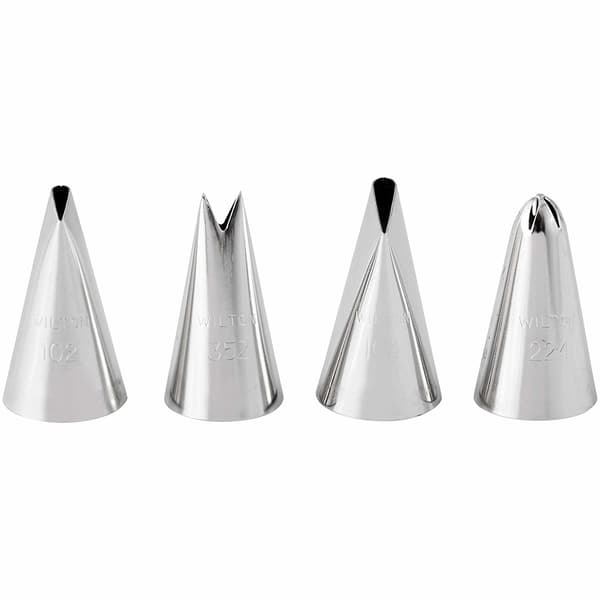 Wilton Tyllsett Dekorasjonssett Blomster #102 #104 #224 #352 Vit white