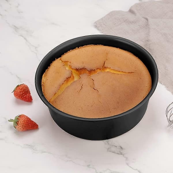 Round Cake Pan 20 cm Removable Bottom Nonstick, 2-Piece Bakeware Set Nonstick for Oven, Baking Pan for Cake Pizza Cheesecake