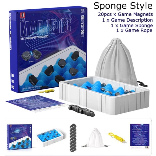 Magnetic Stones Game Chess Brettspill med magnetisk effekt Magnetic Game Chess Lady Educational Toy