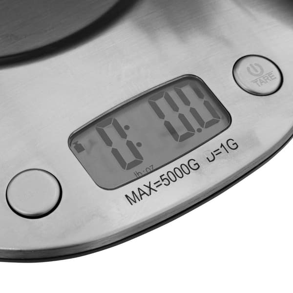 Batteridrevet Køkkenvægt - Rustfrit Stål Silver silver