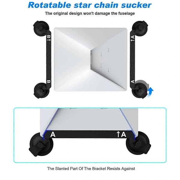 Mini Suction Cup Holder Base Mount Kit for Car Sunroof Windshield Rear Window