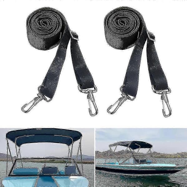 Marine kalechebånd med snaplås i rustfrit stål, Bimini-top hardware PK