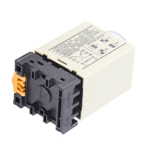 ST3PA-B 0-10S Delay Relay with Knob Control and Base AC 220V