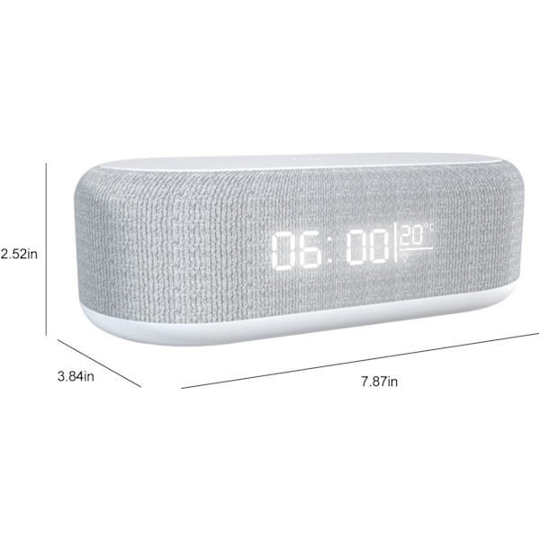 Trådlös laddning, 4-i-1 trådlös laddare med klocka, Multifunktionell design LED Digital Display Väckarklocka med Nattlampa 12