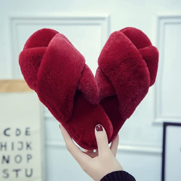Women's Plush Warm Fur Slippers