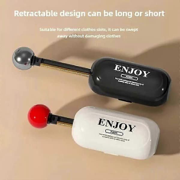 Reusable Sticky Roller Ver2, with Retractable Built-in Hair Removal Stick