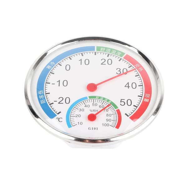 G101 Temperature Humidity Meter Humidity Detector Thermometer Multifunctional Hygrometer White